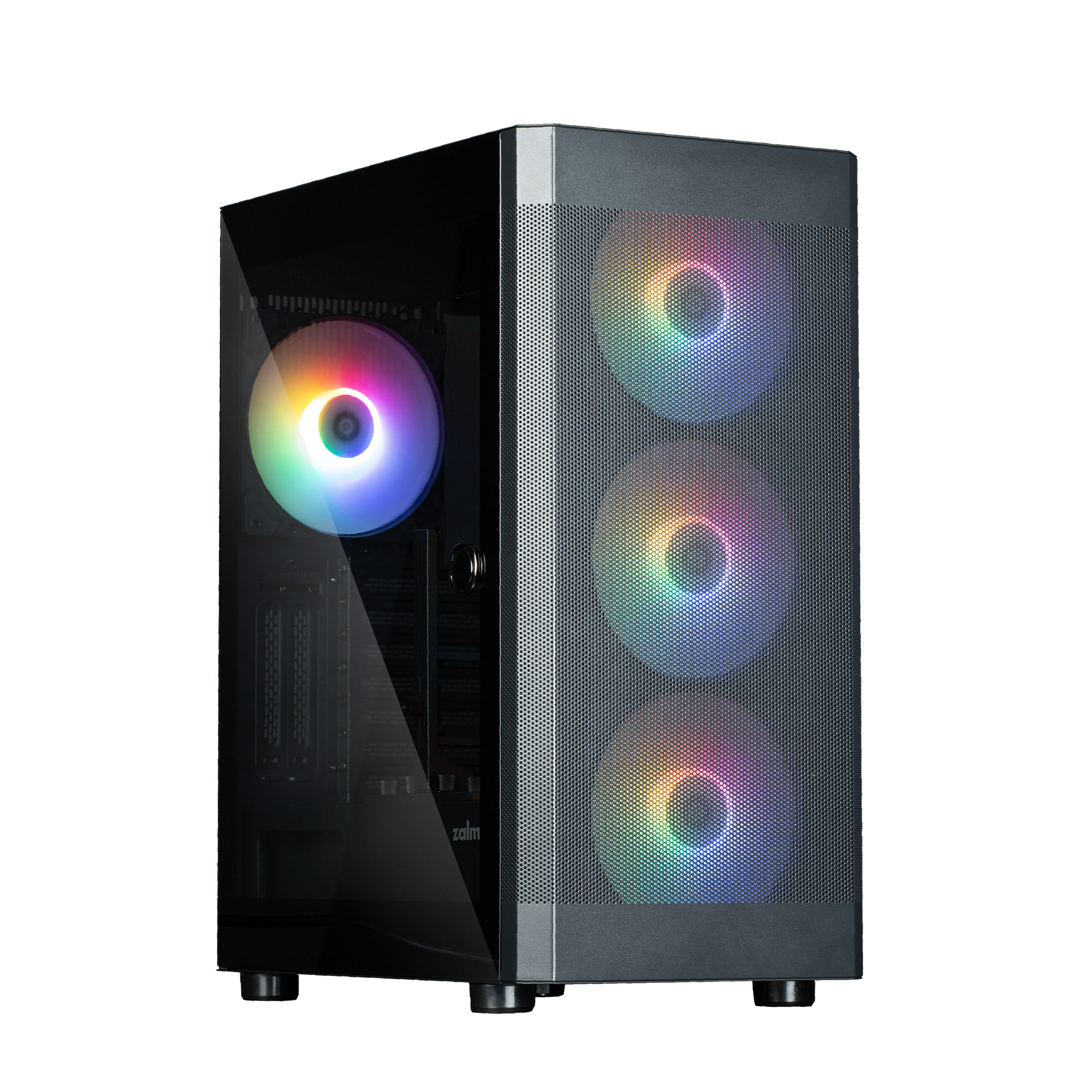 CARCASA Zalman "i4 TG", middle tower, gaming, fara sursa, suporta 8xfan, 4xfan 140mm inclus, PSU shroud, USB 3.1 gen1 x 2, USB 2.0 x 1, audio+mic, 7 sloturi expansiune + 2 verticale, negru, "i4 TG Black" (timbru verde 0.32lei)