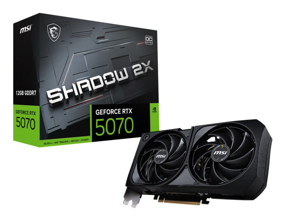 MSI GeForce RTX 5070 12GB SHADOW 2X OC VGA "GEFORCE RTX 5070 12G SHADOW 2X OC"
