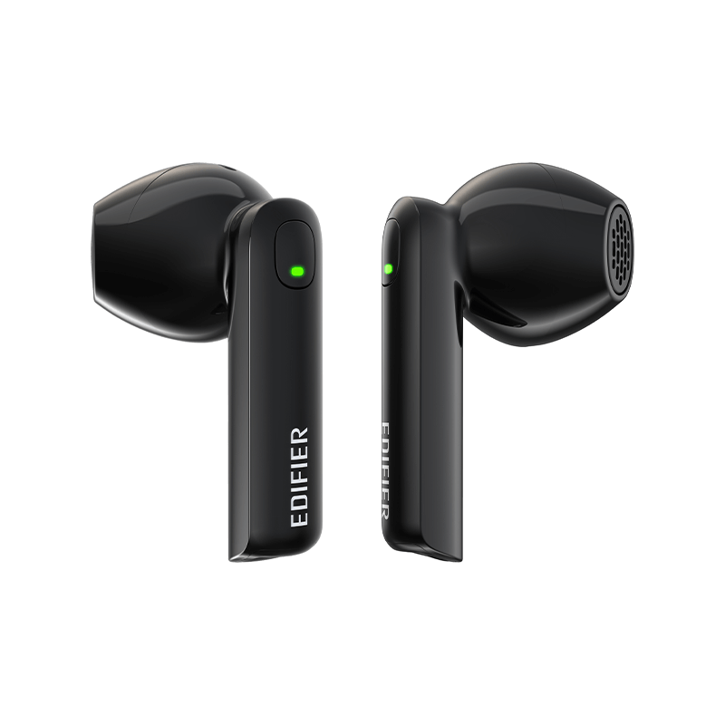 CASTI Edifier, wireless, intraauriculare - butoni, pt smartphone, microfon pe casca, conectare prin Bluetooth 5.4, IP54, USB-C, negru, "W200T-BK", (timbru verde 0.18 lei)