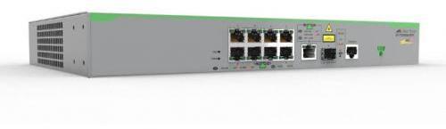 SWITCH Allied Telesis, 10/100 x 8 | Gigabit x 1, SFP x 1, managed, rackabil, carcasa metalica, "AT-FS980M/9-50" (timbru verde 2 lei)