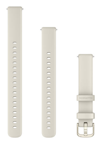Lily 2 Bands (14 mm), Bone Silicone, Lunar Gold Hardware "010-13302-30"