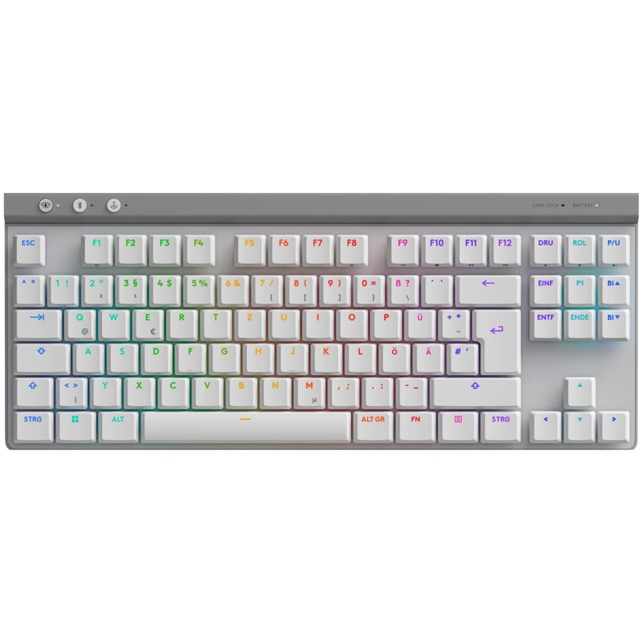 LOGITECH G515 LIGHTSPEED TKL - WHITE - US INTL - 2.4GHZ/BT- EMEA28i-935 - TACTILE "920-012539" (timbru verde 0.8 lei)