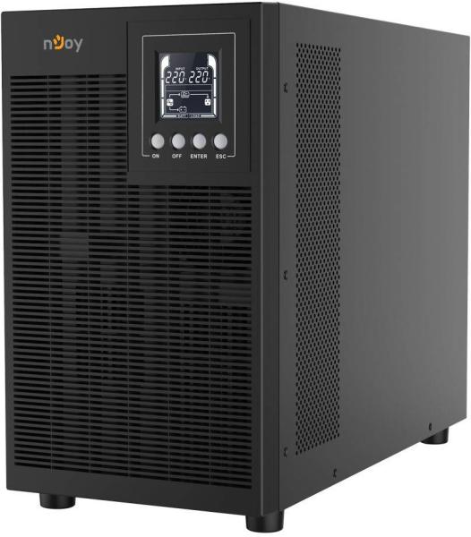 UPS Njoy "Echo Pro 3000", Online, Tower, 2400 W, fara AVR, Schuko x 4, LED, back-up 1 - 10 min. "UPOL-OL300EP-CG01B" (timbru verde 40 lei)