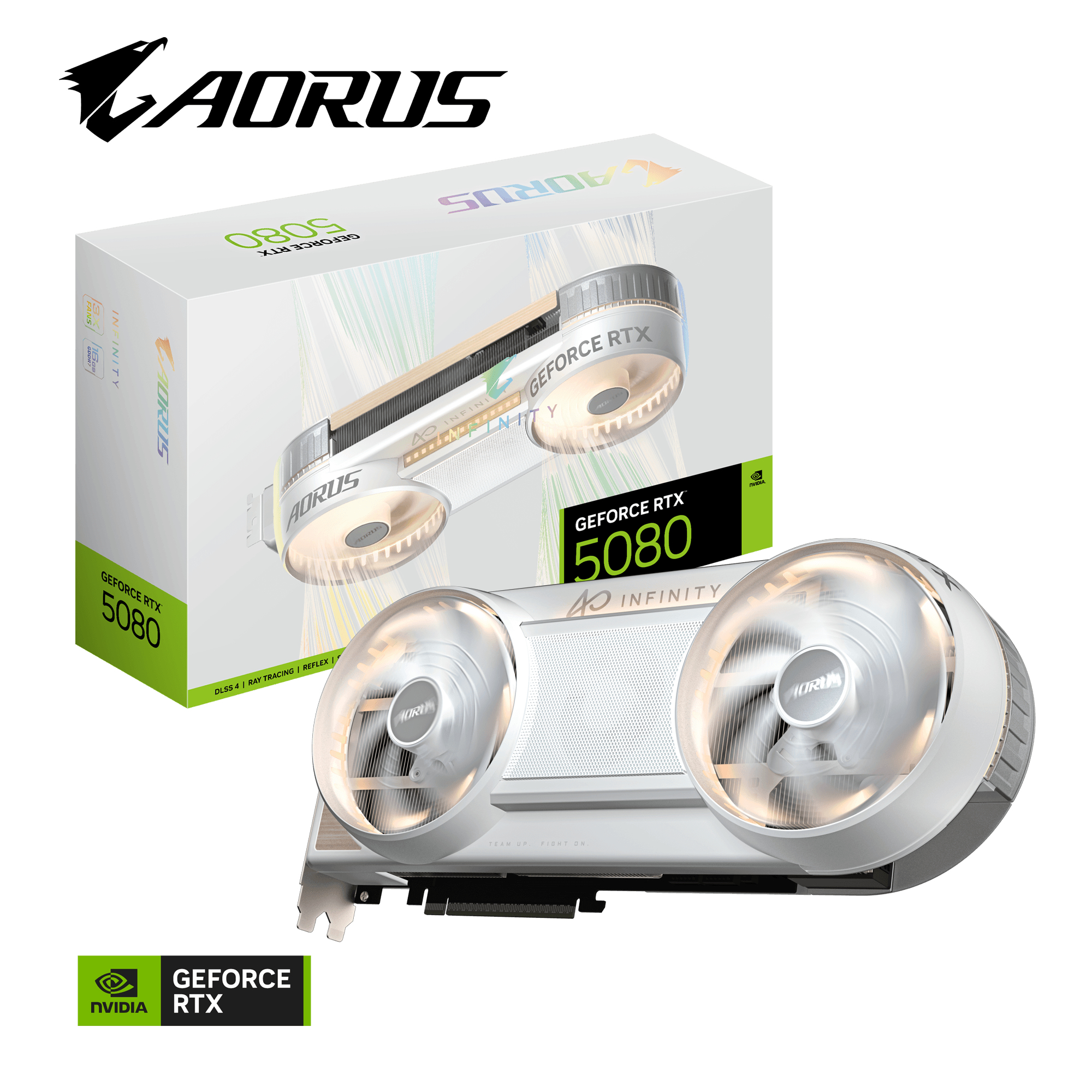 VGA GB AORUS GEFORCE RTX 5080 INFINITY W"GV-N5080AORUSIF WD-16GD" - imagine 2