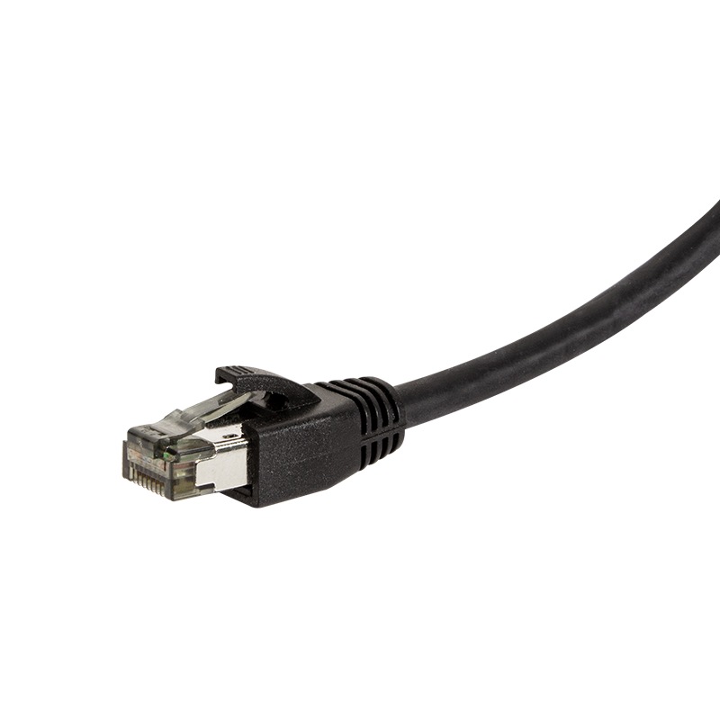 PATCH CORD S/FTP LOGILINK Cat8.1, LSZH, cupru, 15 m, negru, AWG26, dublu ecranat "CQ8103S" (timbru verde 0.8 lei)