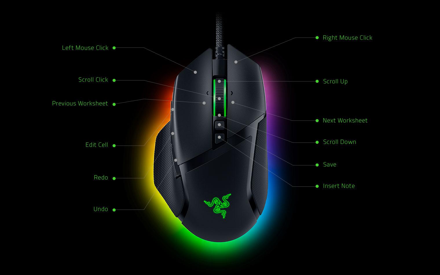 Mouse Razer cu fir Razer Basilisk V3 PRO, "RZ01-04620100-R3G1" (timbru verde 0.18 lei)
