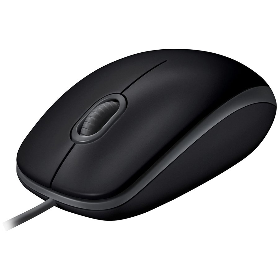 LOGITECH B110 Corded Mouse - SILENT - BLACK - USB - B2B, "910-005508" (timbru verde 0.18 lei)