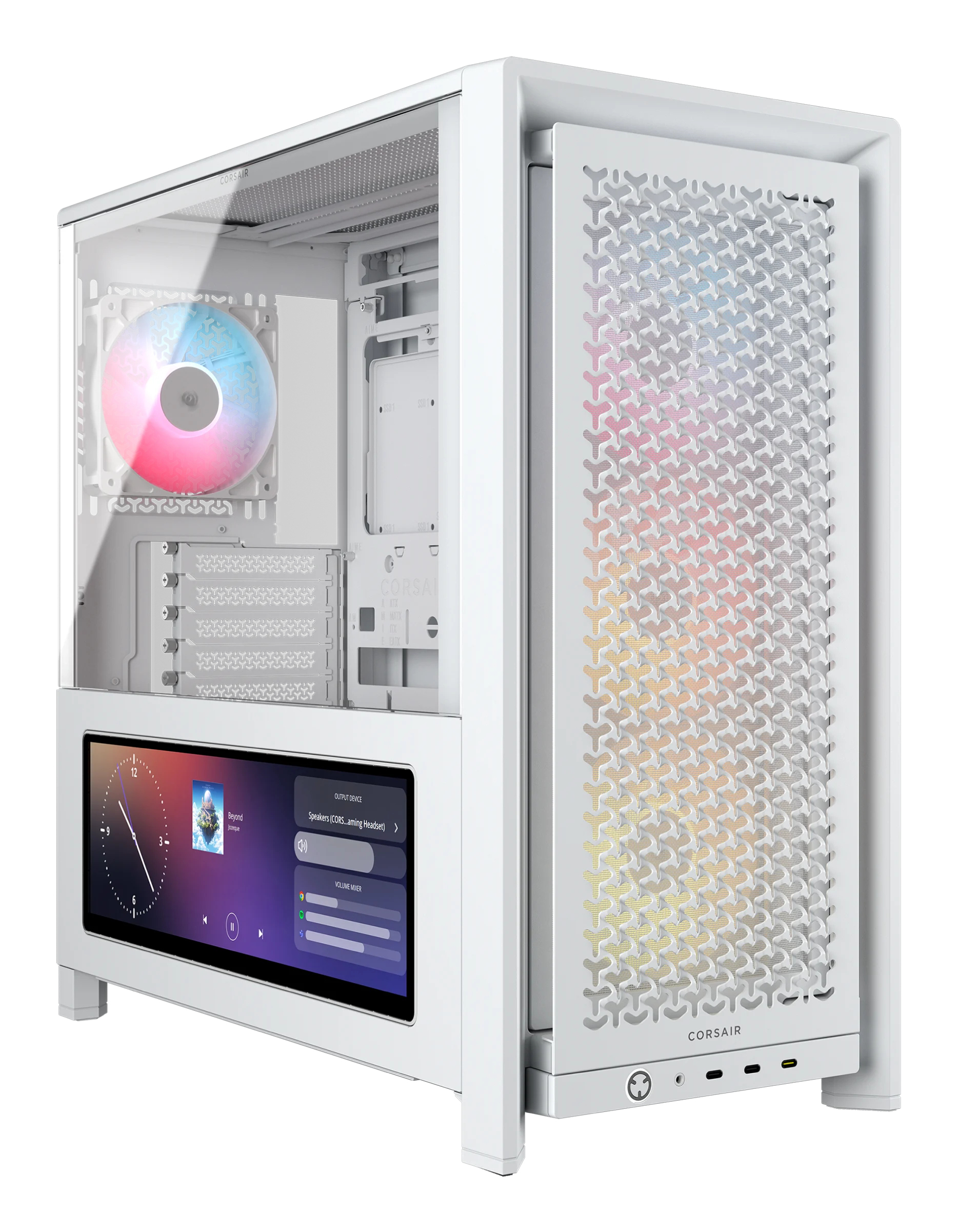 Carcasa Corsair FRAME 4000D LCD RS ARGB, Mid-Tower, ATX, Alb "CC-9011327-WW" (timbru verde 0.32 lei)