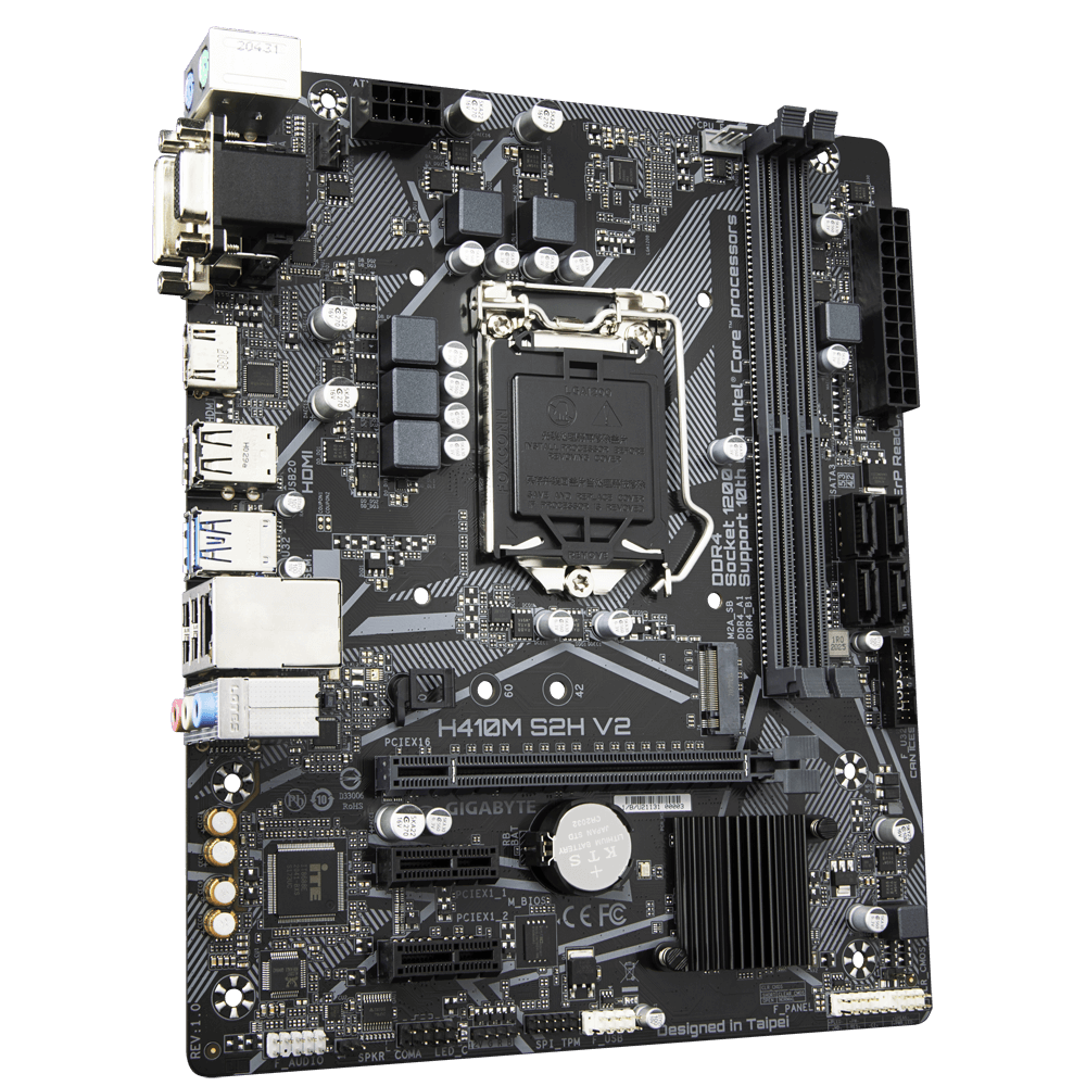 Placa de baza GIGABYTE H410M S2H V2-(RSG)"H410M S2H V2-(RSG)" - imagine 3