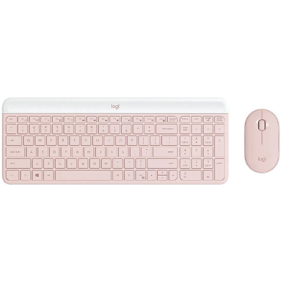 LOGITECH MK470 Slim Combo - ROSE - US INTL - 2.4GHZ - INTNL-973 "920-011322" (timbru verde 0.8 lei)