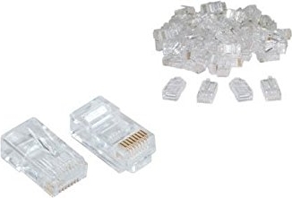 MUFA RJ-45 GEMBIRD pt. cablu UTP, Cat5e, RJ-45 (T), plastic, 50 buc, "LC-8P8C-001/50"