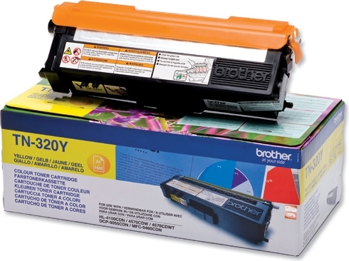 Toner Original Brother Yellow, TN320Y, pentru HL-4140|4150|4570|DCP-9270|9055|MFC-9970|9460, 1.5K,"TN320Y"