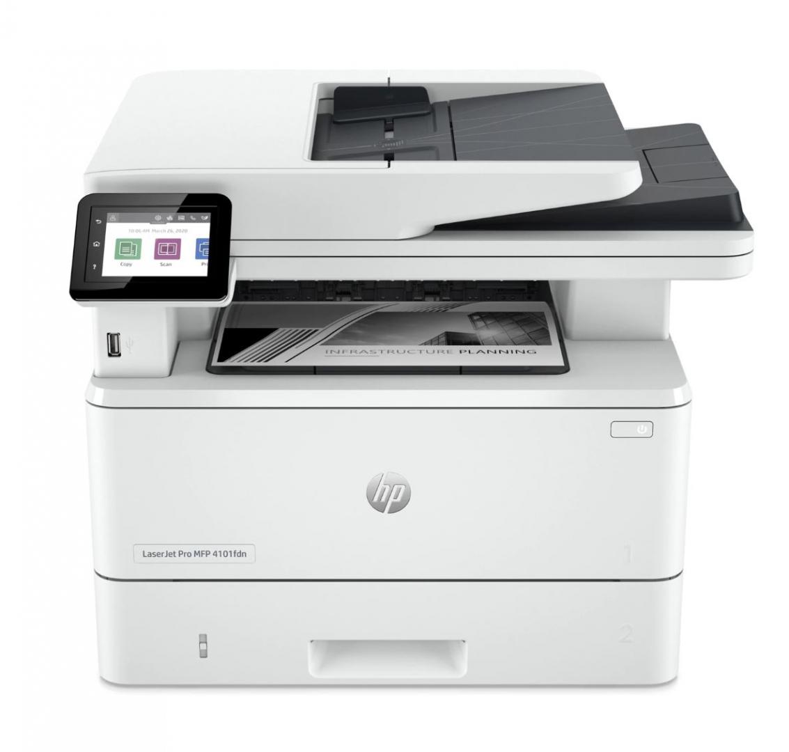 Multifunctional laser Mono HP MFP 4102FDN, A4, Functii: Impr.|Scan.|Cop.|Fax, Viteza de Printare Monocrom: 40ppm, Conectiv:USB|Retea, Duplex:Da, ADF:adf(Timbru Verde 11lei) "2Z623F"