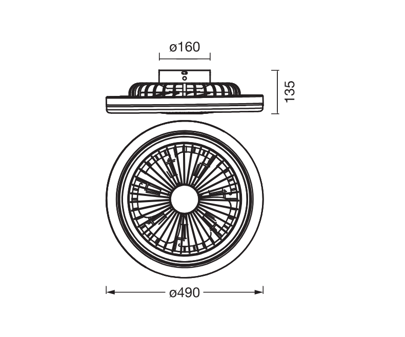 CEILING FAN SOLANO 490 43W CCT OSRAM "000004058075857971" - imagine 3