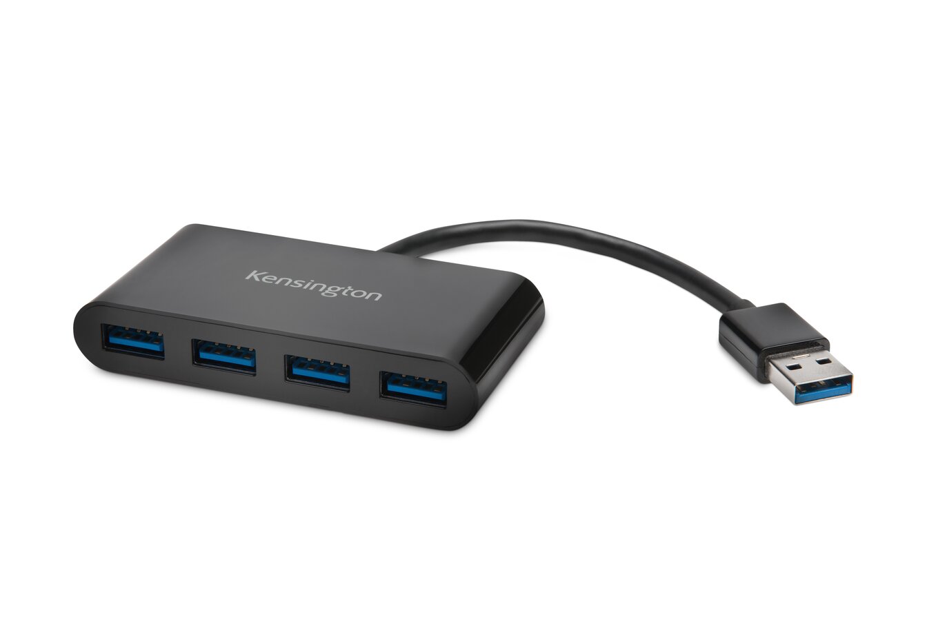 HUB extern KENSINGTON, porturi USB: USB 3.0 x 4, conectare prin USB 3.0, cablu 0.1 m, negru, "K39121EU" (timbru verde 0.8 lei)