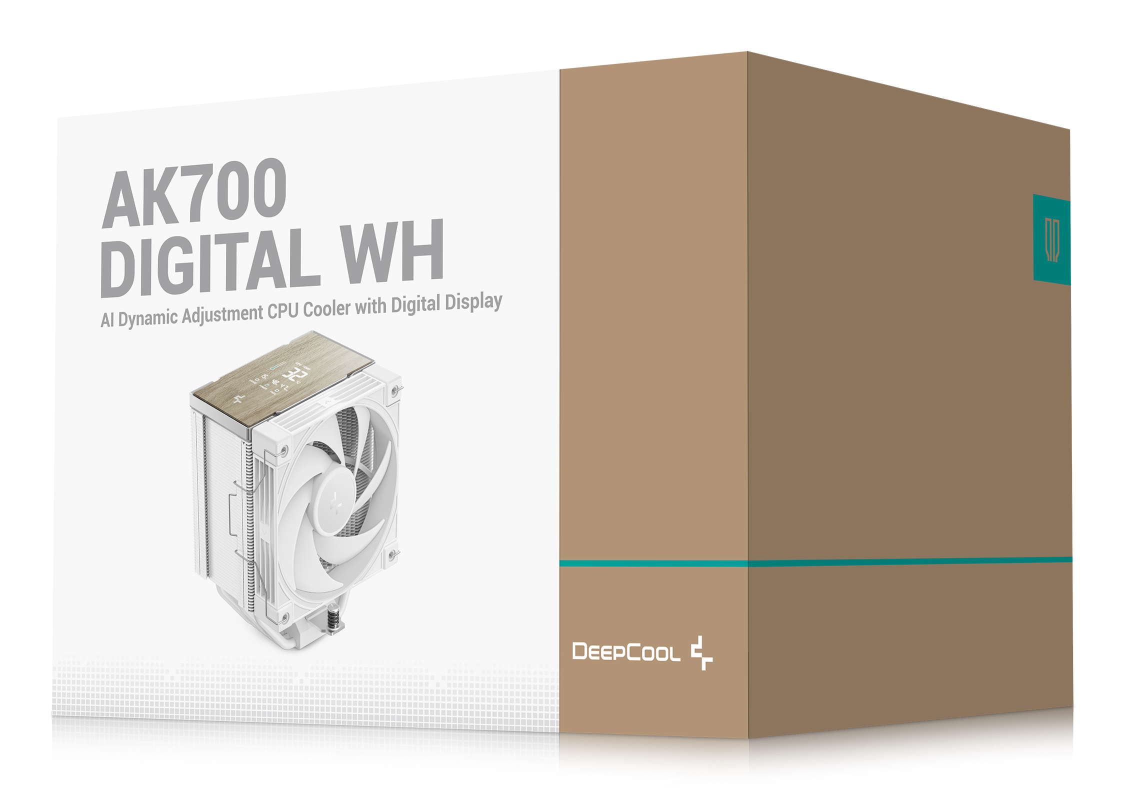 COOLER DeepCool "AK700 G2 DIGITAL WH" skt. Intel si AMD, racire cu aer, vent. 120mm, 2700 rpm, 7 heatpipes, inaltime 157mm, top cover digital, alb,"R-AK700-WHNDMN-GJD" - imagine 9