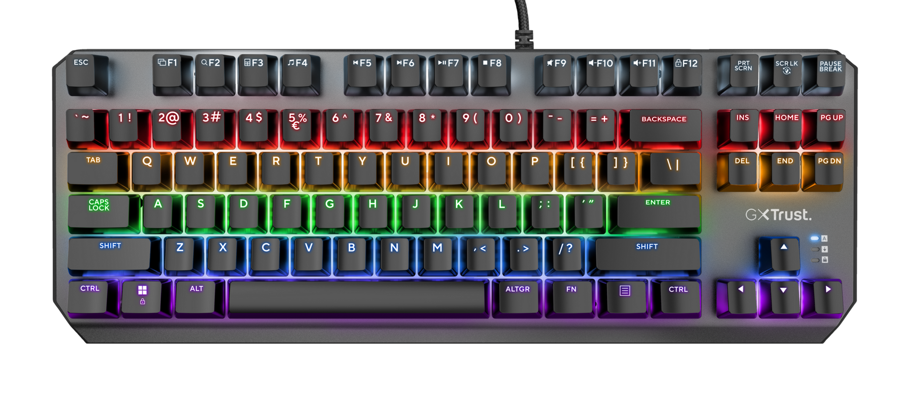 Tastatura Trust GXT834 Callaz TKL, ng "TR-24404" (timbru verde 0.8 lei)