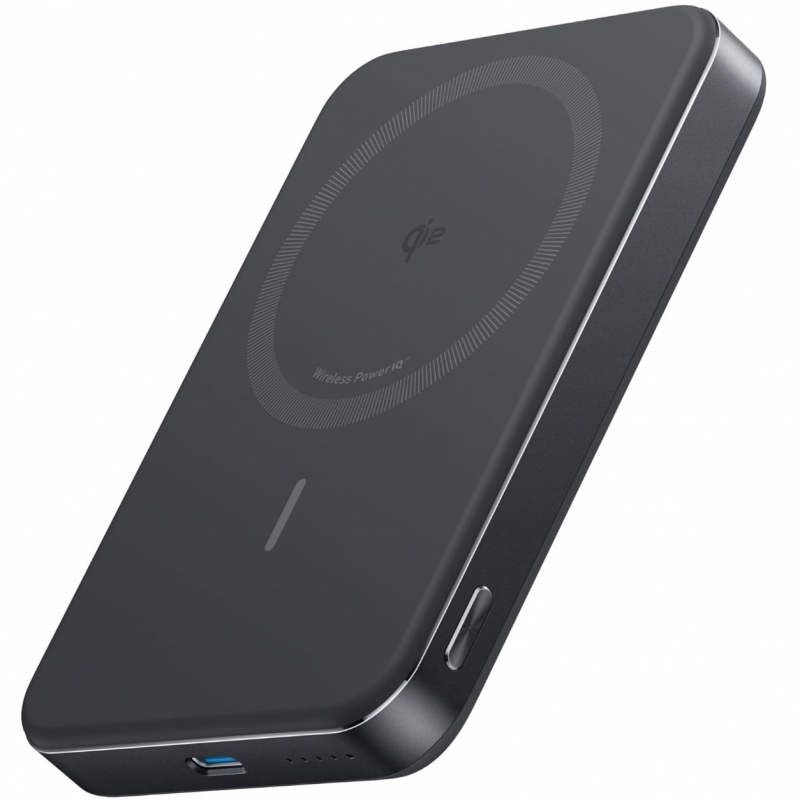 POWER BANK Anker "MagGo" 10.000 mAh, magnetic, wireless, 276 g, negru, "A1664H11" (timbru verde 0.98 lei) - 0194644203467