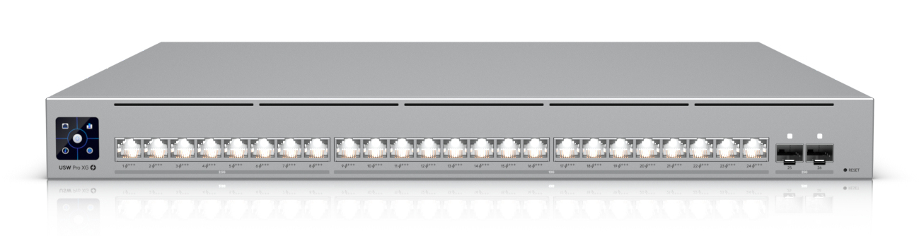 NET SWITCH PRO XG 24 POE/USW-PRO-XG-24-POE UBIQUITI "USW-PRO-XG-24-POE" (timbru verde 2 lei)
