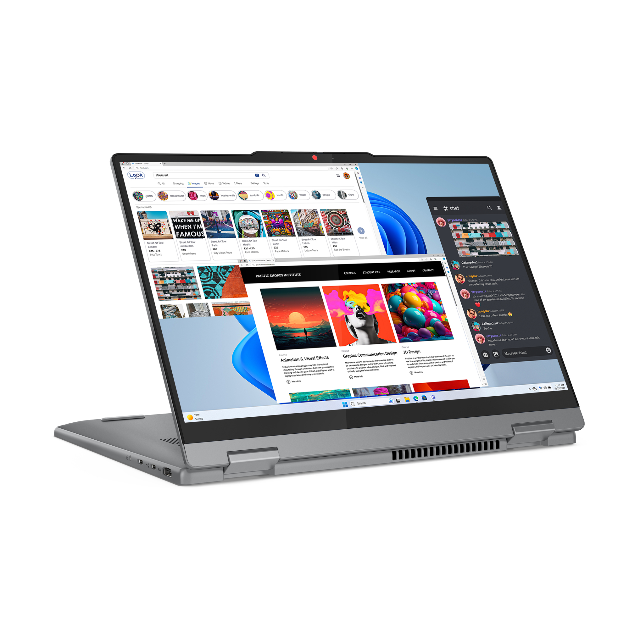 IP 5 2-in-1 14T R5 8645HS 16 1TB UMA DOS"83DR002VRM" - imagine 9