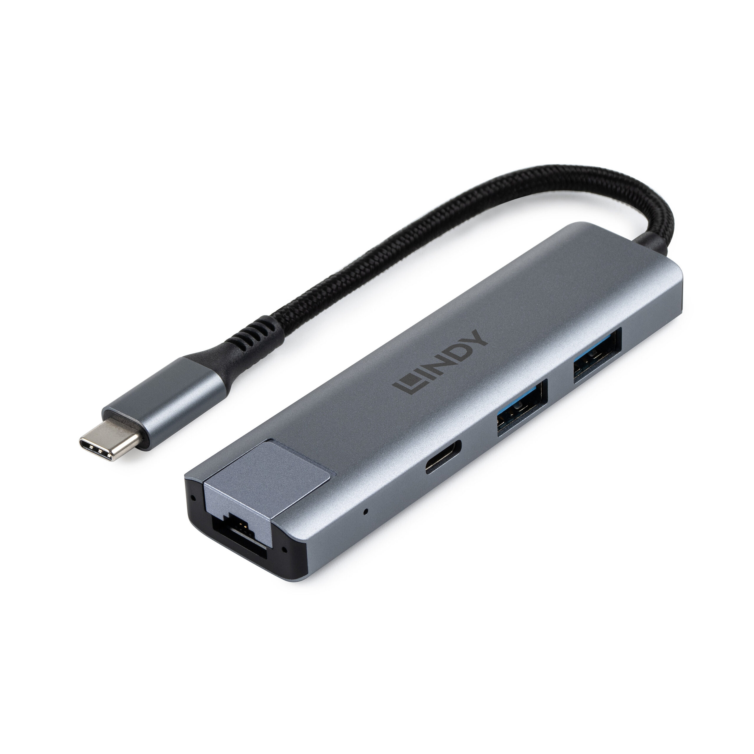 DOCKING Station Lindy USB3.2 Gigabit Ethernet, gri "LY-43422" (timbru verde 0.8 lei)