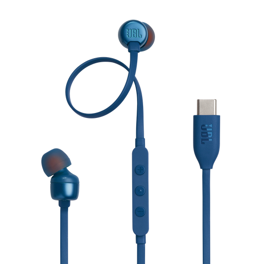 Casti Tune 310C Pure Bass In-Ear Headphones, (Type-C), Blue "JBL-T310C-BLU" (timbru verde 0.18 lei)
