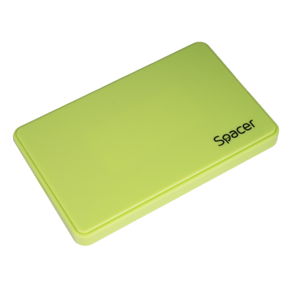 RACK extern SPACER, pt HDD/SSD, 2.5 inch, S-ATA, interfata PC USB 3.0, Husa piele sintetitca, plastic, Verde, "SPR-25612GR" (timbru verde 0.8 lei)