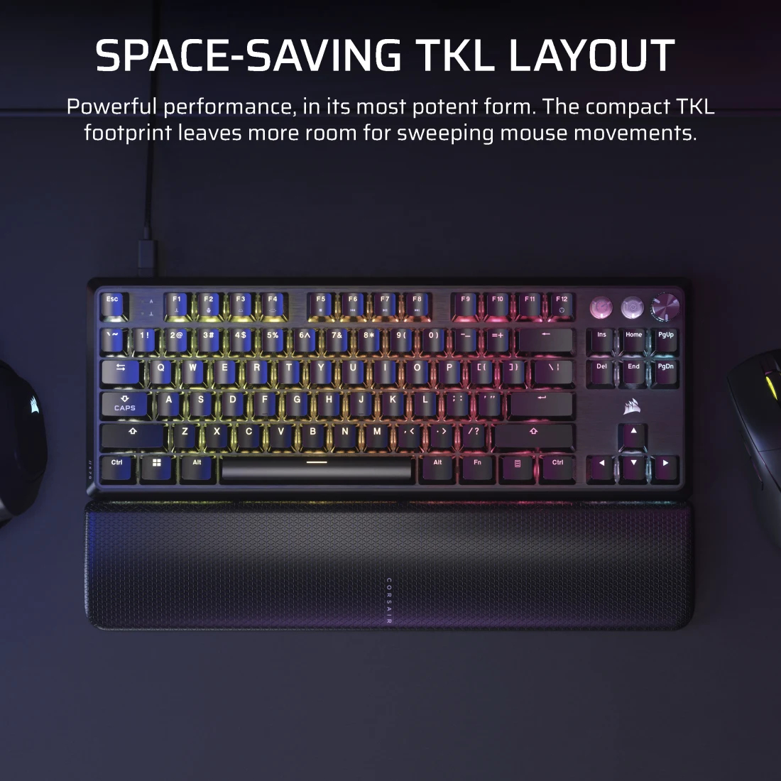 Tastatura Mecanica Corsair K70 PRO TKL"CH-911911G-NA" - imagine 3