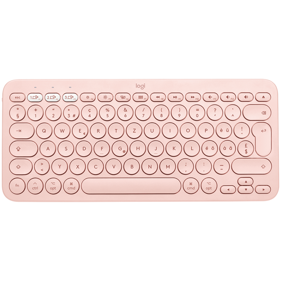 LOGITECH K380 for Mac Multi-Device Bluetooth Keyboard - ROSE - US INTL - BT - INTNL, "920-010406" (timbru verde 0.8 lei)