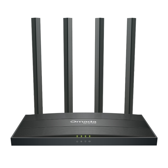 ROUTER TP-LINK Omada AC1200 Gigabit Wi-Fi 2.4 Ghz / 5 Ghz, 5× Gigabit Ethernet Ports, 4 antene externe, tehnologie VPN "ER605W" (timbru verde 0.8 lei)