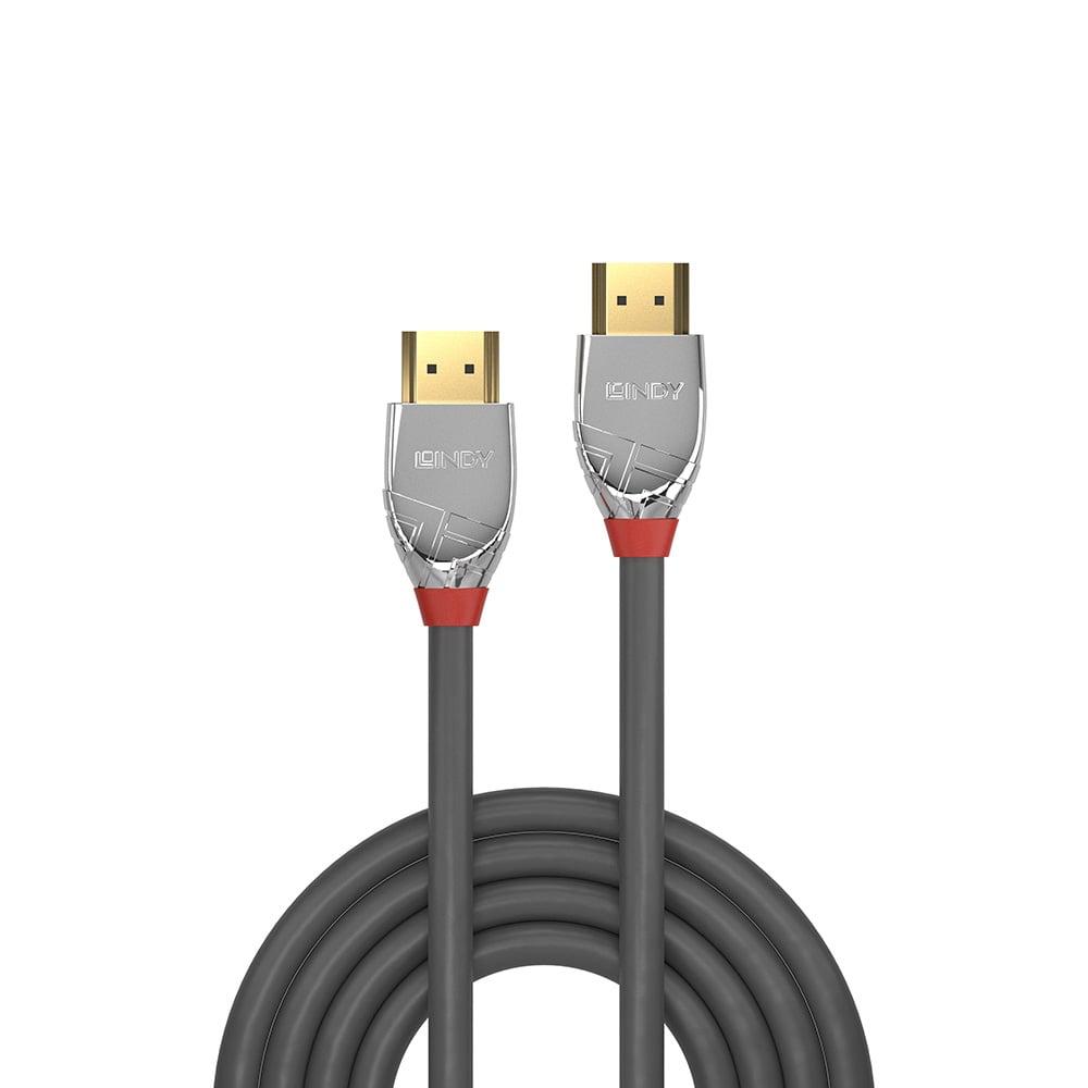 Cablu Lindy HDMI 2.0, 10m, Cromo Line, "LY-37876" (timbru verde 2.00 lei)