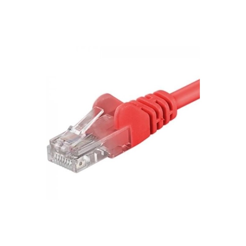 Patchcord UTP RJ45-RJ45 Cat.5e 0.25m, rosu, "UTP-5E-0.25-R" (timbru verde 0.08 lei)