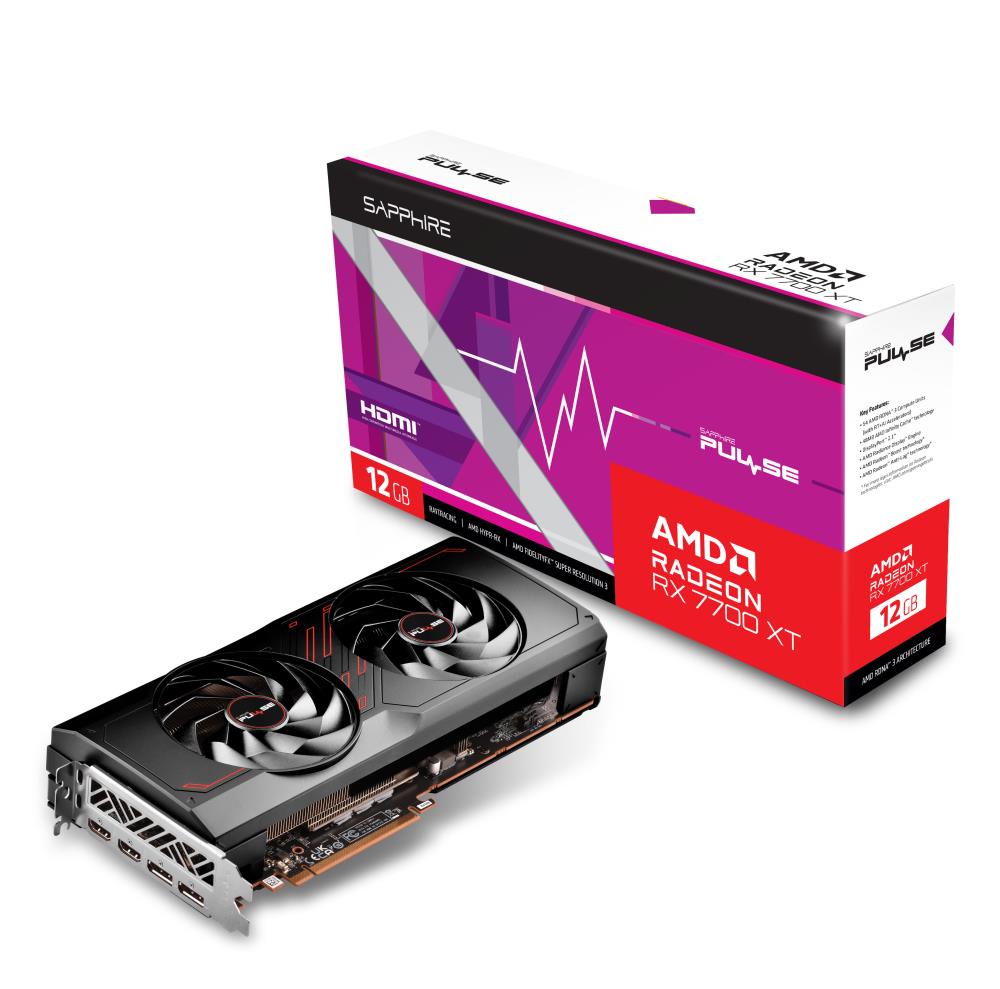 VGA PCIE16 RX7700XT 12GB GDDR6/PULSE 11335-04-20G SAPPHIRE "11335-04-20G" (timbru verde 0.8 lei)