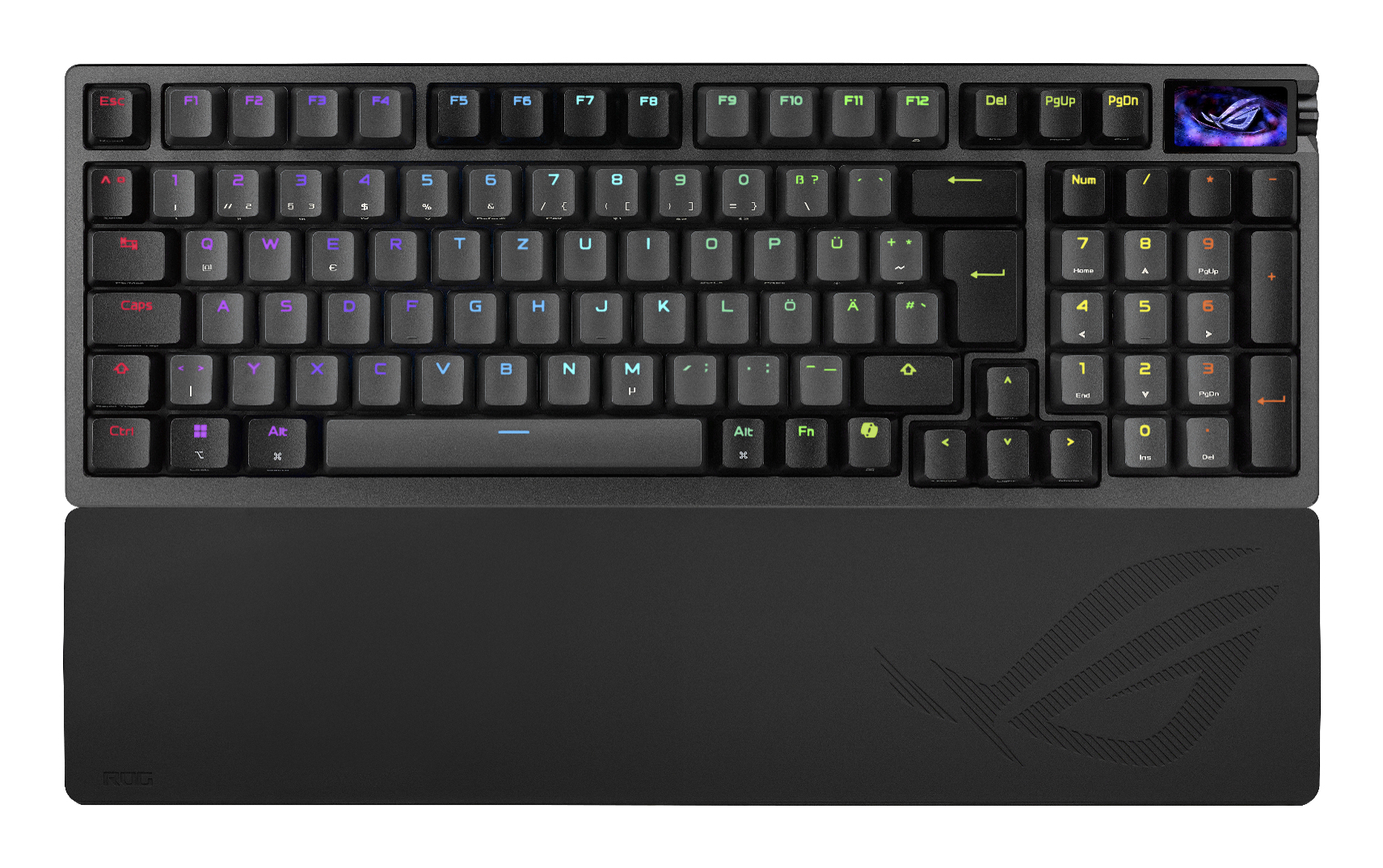 ROG Azoth 96 HE HFX V2 Magnetic Switch Black Mecanica "90MP040H-BKUA20" (timbru verde 0.8 lei)