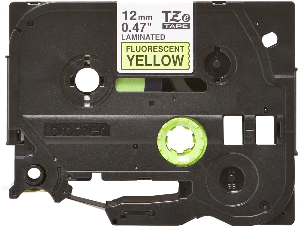 Banda laminata Original Brother Black on Yellow fl., TZEC31, pentru E105|E110|H100|H101|H105|H110|H111|P300|128|200|1000|1010|1090|1100|1120|1130|1160|1170|1180|1190|1200|1230|1280|1290|6100|7100|ST1150, 12mm, incl.TV 0 RON, "TZEC31"