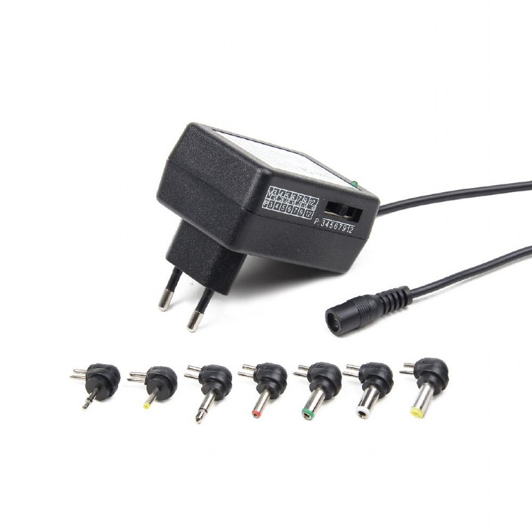 ALIMENTATOR retea 220V GEMBIRD, 7 conectori circulari, 12 W, "EG-MC-008" (timbru verde 0.18 lei)