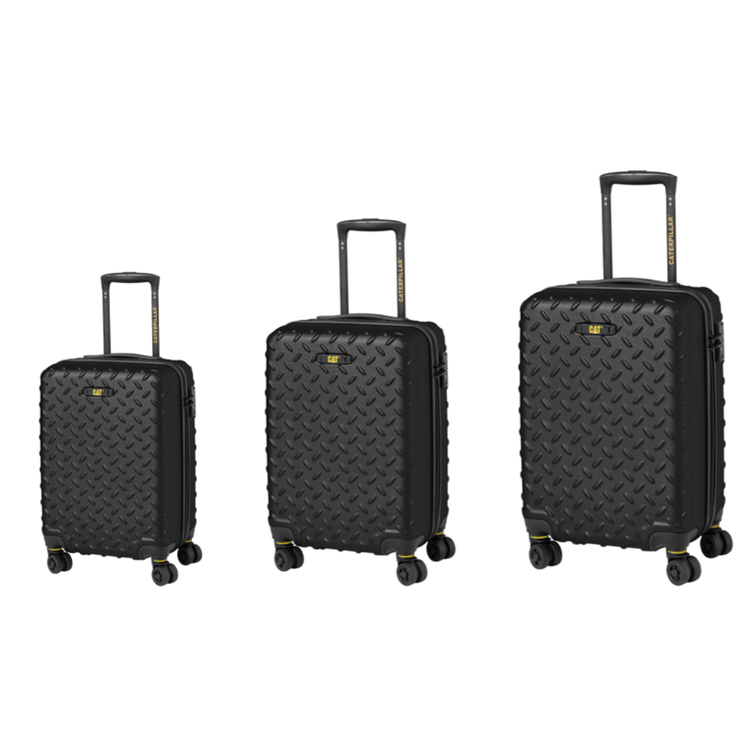 Set 3 Trolere CATERPILLAR Industrial Plate 35L, 59L, 92L, ABS - negru "CAT-83688-01"