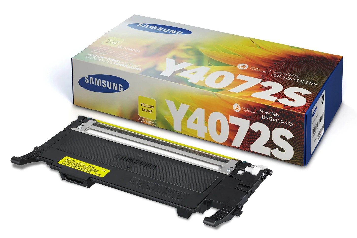 Toner Original Samsung Yellow, Y4072S, pentru CLP-320|CLP-325|CLX-3185, 1K, (timbru verde 1.2 lei) , "SU472A"