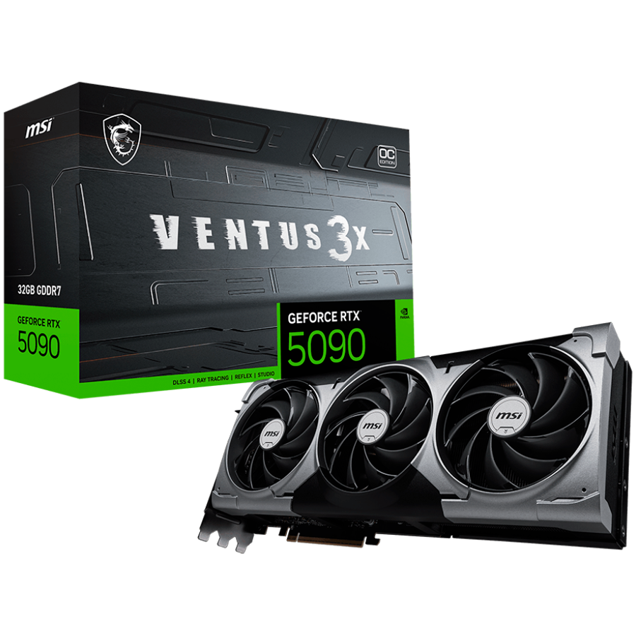 GeForce RTX 5090 VENTUS 3X OC 32GB GDDR7 512-bit DLSS 4.0 "RTX 5090 32G VENTUS 3X OC"