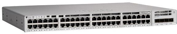 SWITCH PoE CISCO, "Catalyst 9200L-48T"port Gigabit x 48, managed, rackabil, carcasa metalica, "C9200L-48T-4G-E" (timbru verde 2 lei)