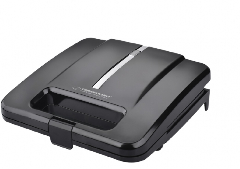 Prajitor de paine tip Sandwich maker Esperanza Parmigiano EKT010 1000W Negru "EKT010" (timbru verde 2 lei)