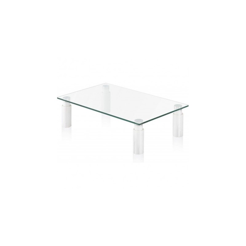 Suport de sticla multifunctional de birou, pentru monitor, reglabil, TECHLY, alb, ICA-MS 461E "ICA-MS461E"
