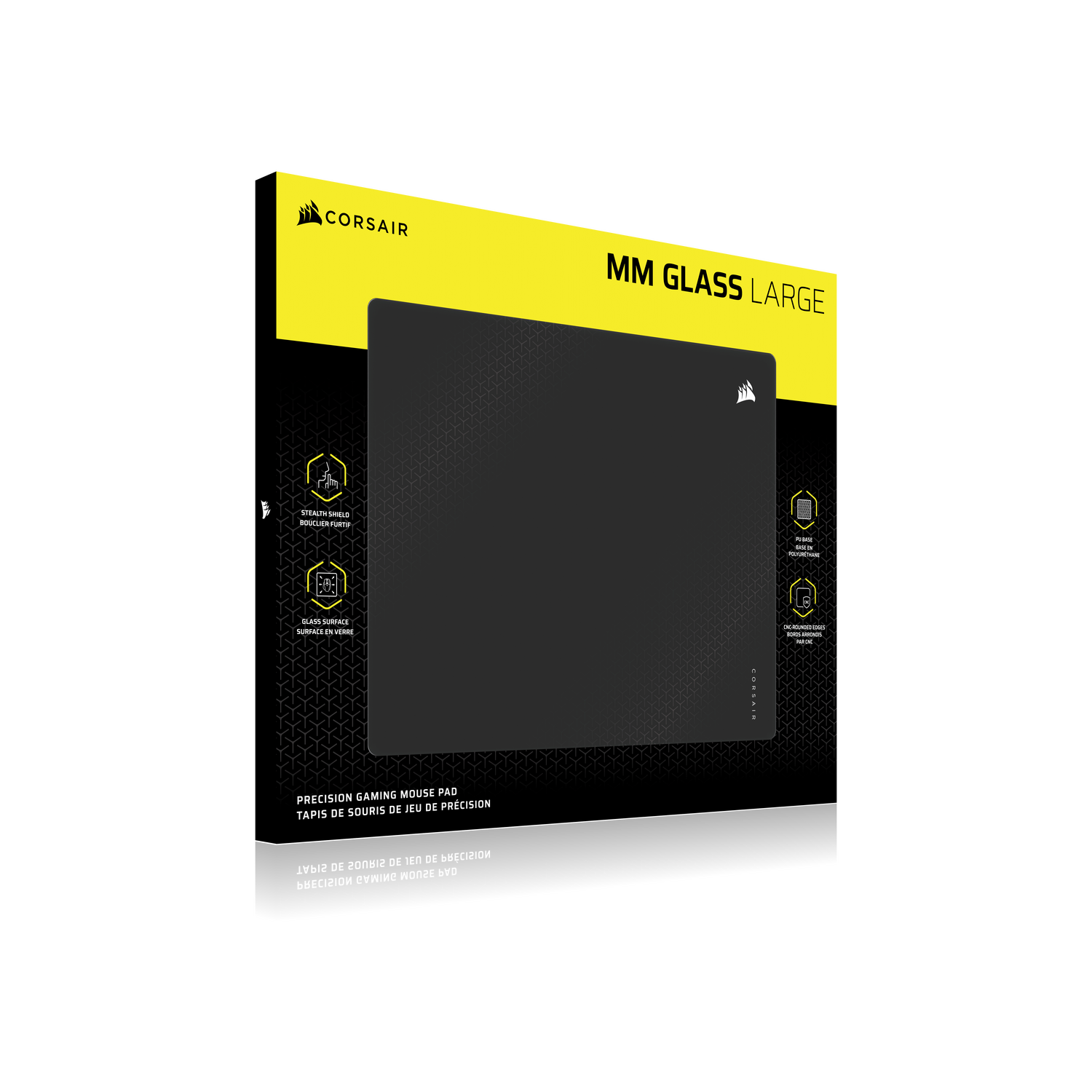 Mousepad Gaming CR MM Glass Large Precis "CH-9460000-WW" - imagine 2