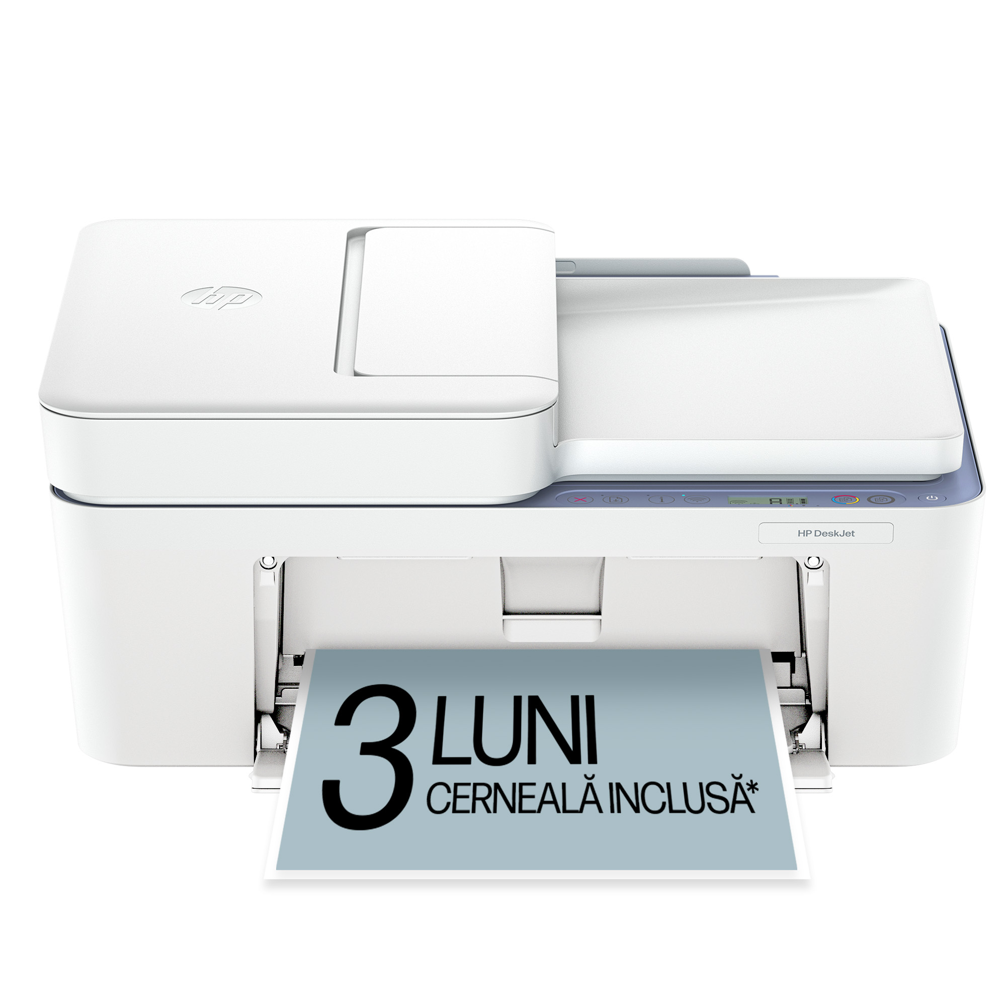 Multifunctional InkJet Color HP, DESKJET 4322, A4, Functii: Impr.|Scan.|Cop., Vit.Print. 8.5ppm, Conectivitate:USB|WIFI, White, , Duplex:Nu, ADF:ADF(incl.TV 8lei) "A24HNB" - imagine 7