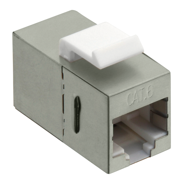 CUPLA RJ-45 LOGILINK pt. cablu FTP, SFTP, Cat6, 2 x RJ-45 (T), ecranat, metal, keystone, latime 14.6mm, "NK4011"