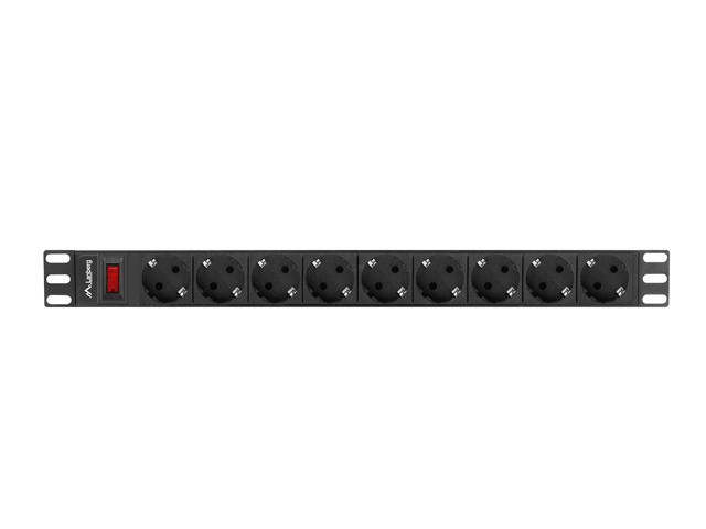 Unitate alimentare PDU 19", 9 prize ng "PDU-09F-0300-BK" (timbru verde 0.8 lei)