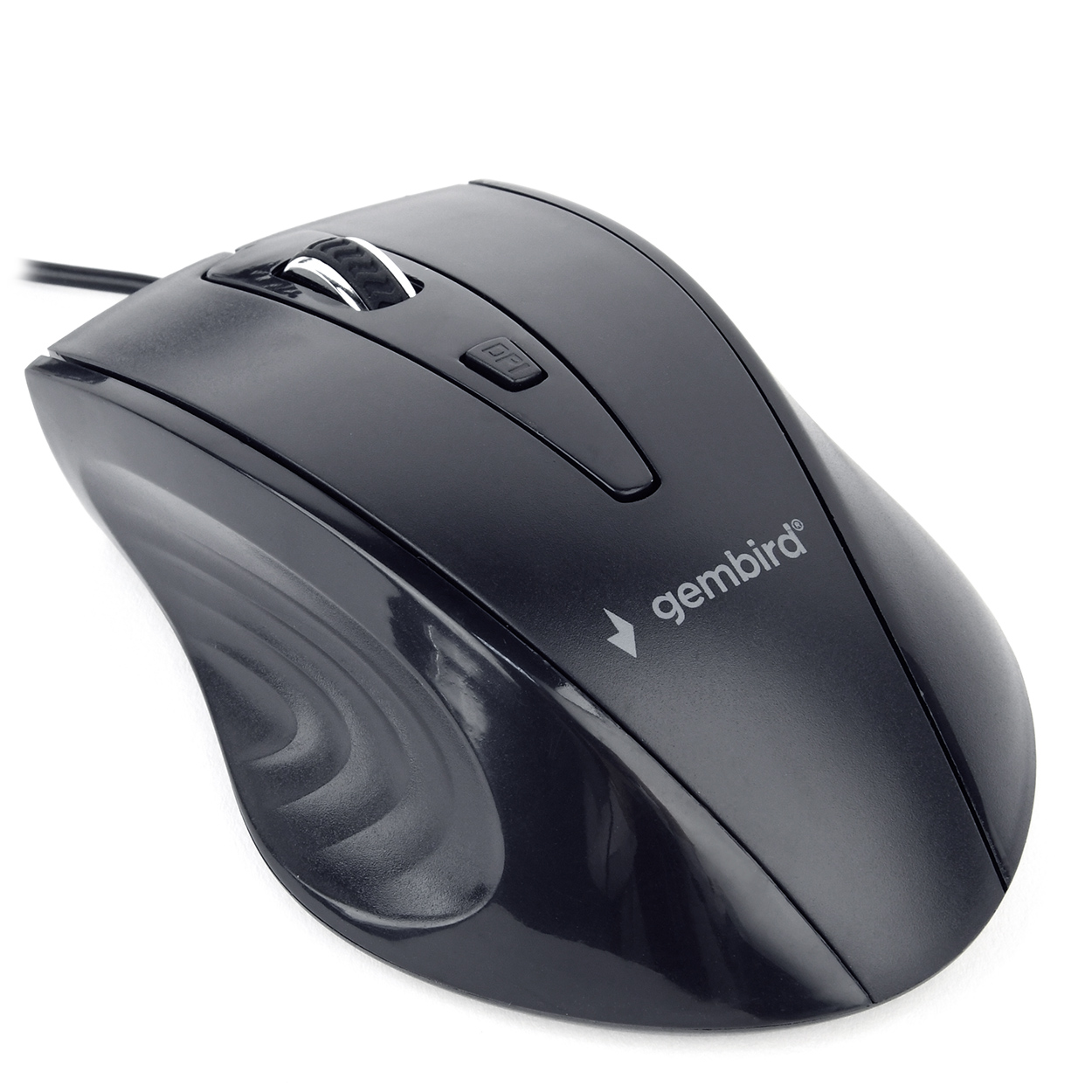 MOUSE GEMBIRD, PC sau NB, cu fir, USB, optic, 1200 dpi, butoane/scroll 4/1, , negru, "MUS-4B-02" (timbru verde 0.18 lei)