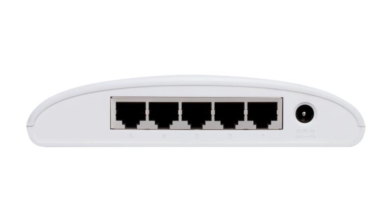 SWITCH D-LINK 5 porturi Gigabit, carcasa plastic. "DGS-1005D" 45504899 (timbru verde 2 lei)