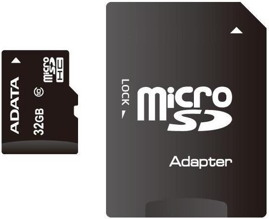 CARD MicroSD ADATA, 32 GB, MicroSDHC, clasa 10, standard UHS-I U1, "AUSDH32GUICL10-RA1" (timbru verde 0.03 lei)