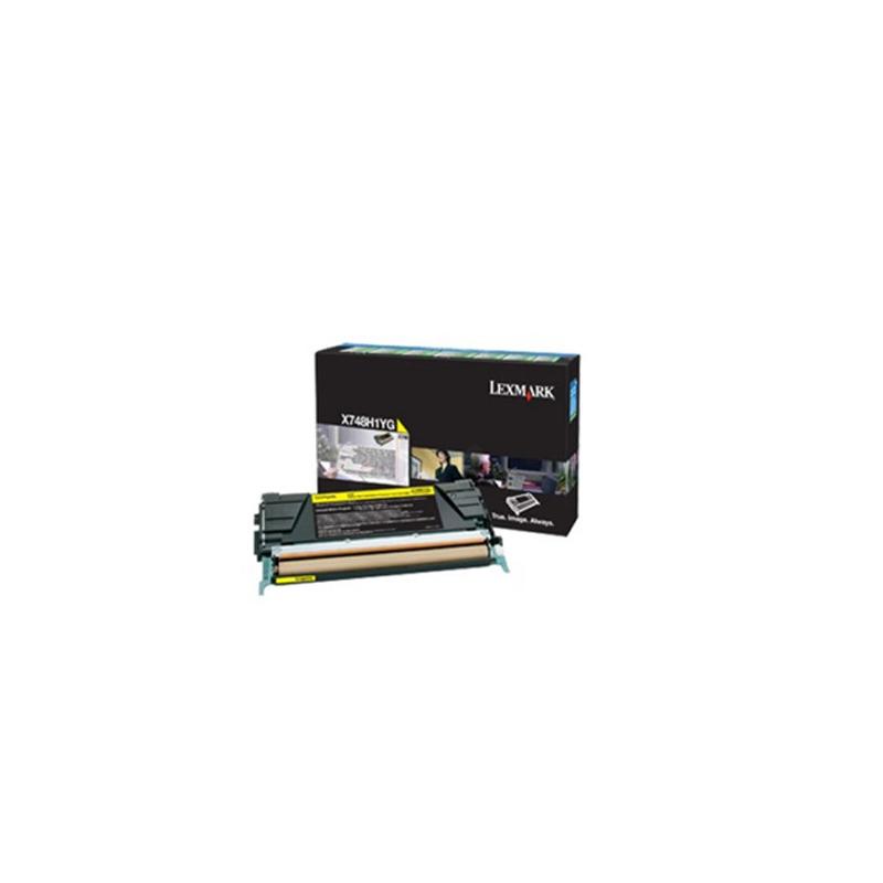 Toner Original Lexmark Yellow, X748H3YG, pentru X746|X748, 1K, (timbru verde 1.2 lei) , "X748H3YG"
